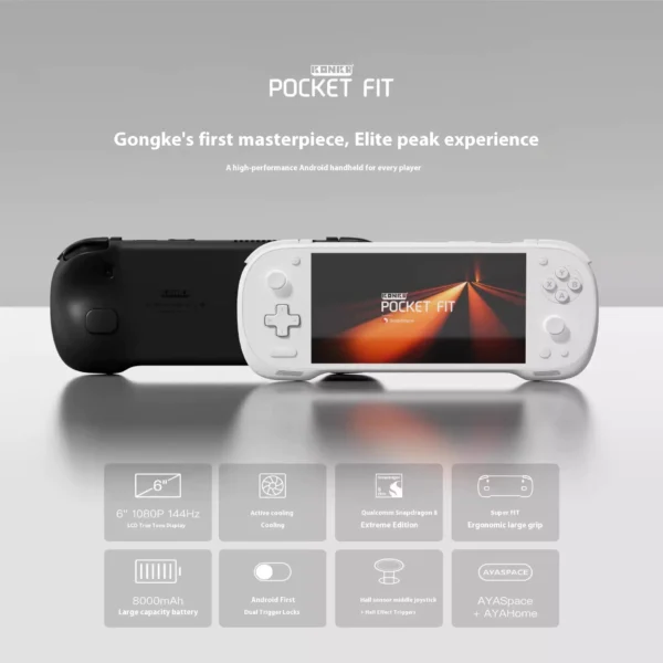 ayaneo KONKR Pocket FIT 16GB/512GB ホワイト KONKR Pocket FIT Pre-order - AYANEO Global | Handheld Gaming PCs